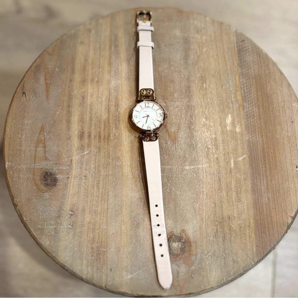 Women's ANNE KLEIN Quartz Watch Leather Band